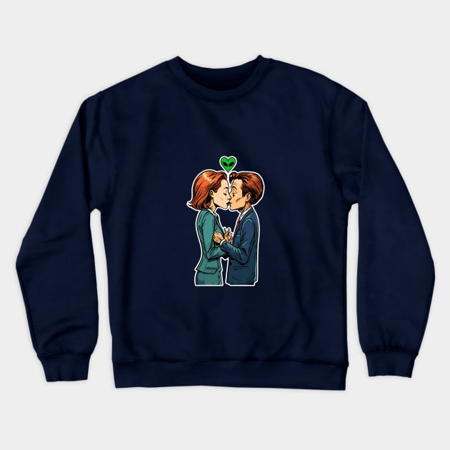 X-files Love Crewneck Sweatshirt by roswellboutique